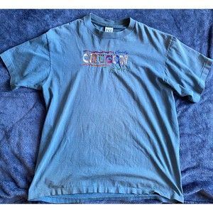 Vintage Oregon Canby Blue Single Stitch 90s Tshirt Size Men's XL